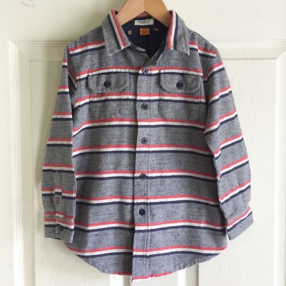 boys Tailor Vintage button shirt sz 4/5 - Picture 1 of 7
